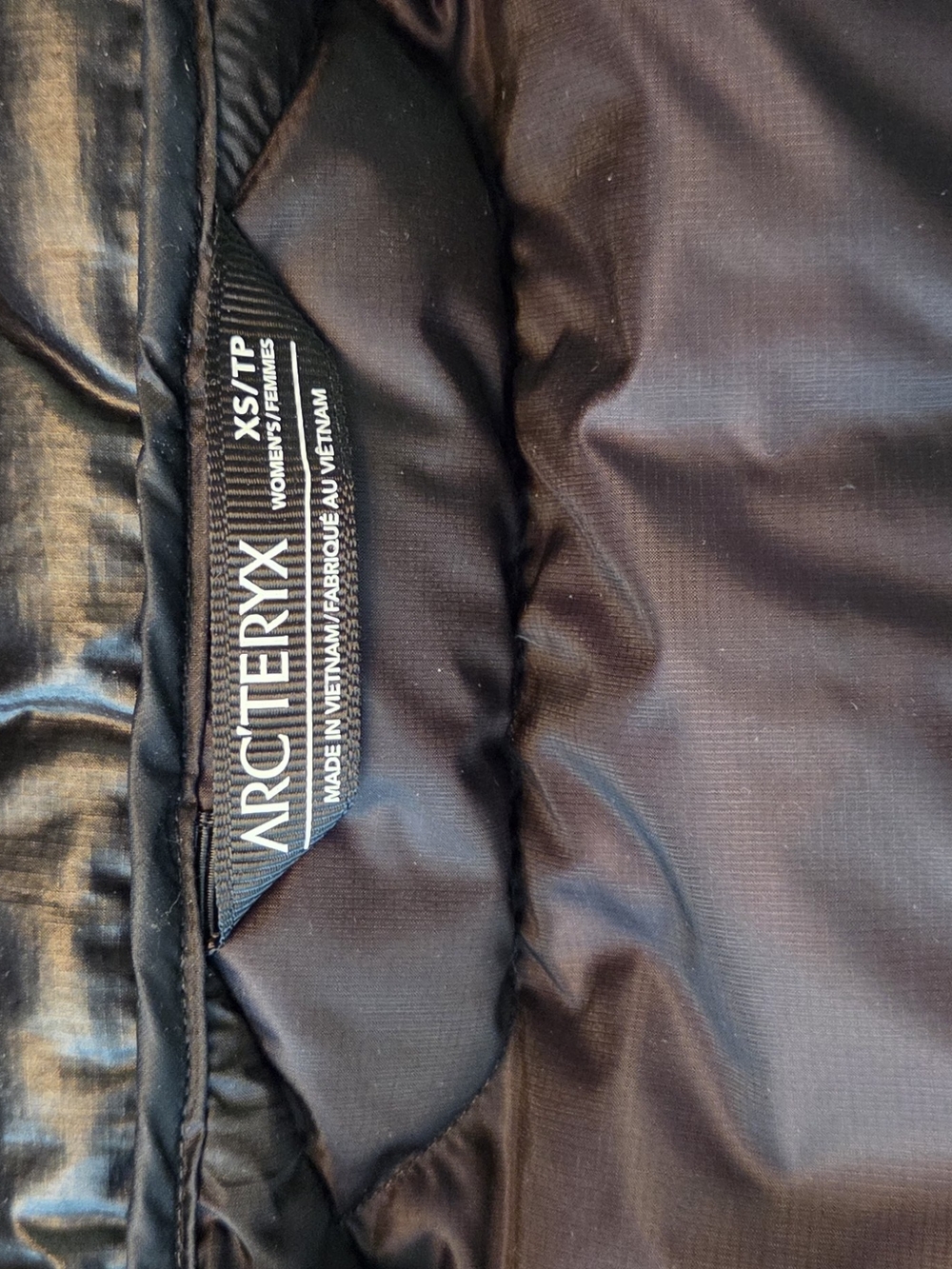 Xs Arc'teryx Nuclei SV Vest Black Down Puffer Vest - Picture 5 of 7